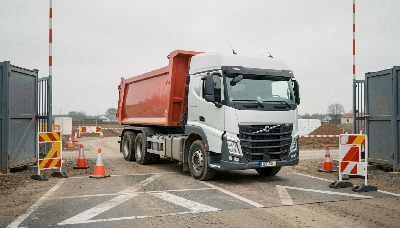 Largeur d’un camion-benne : dimensions et accès chantier