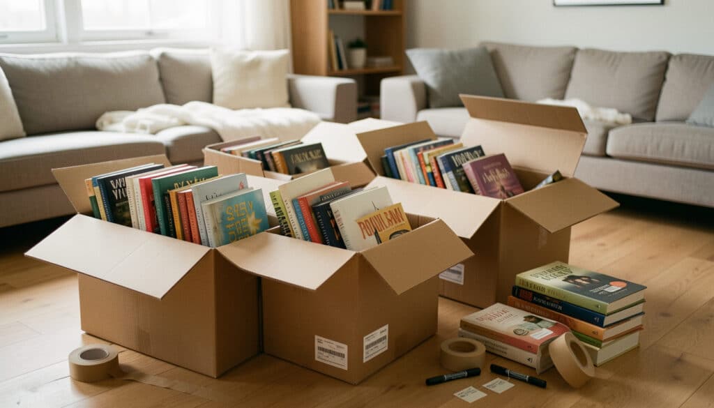 Choisir des cartons à livres pour un déménagement