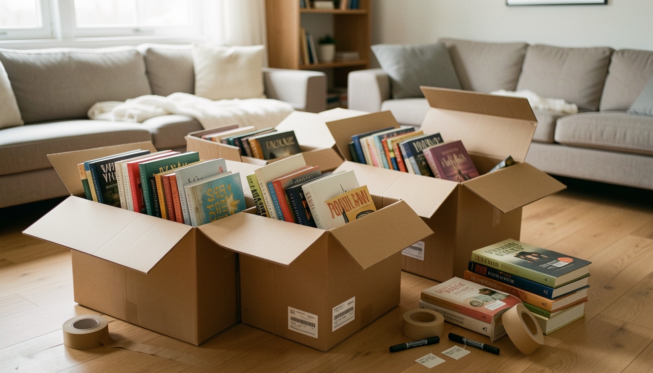 Choisir des cartons à livres pour un déménagement