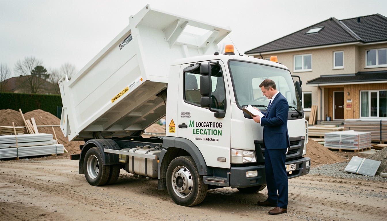 Location de camion benne : tarifs, permis et conseils