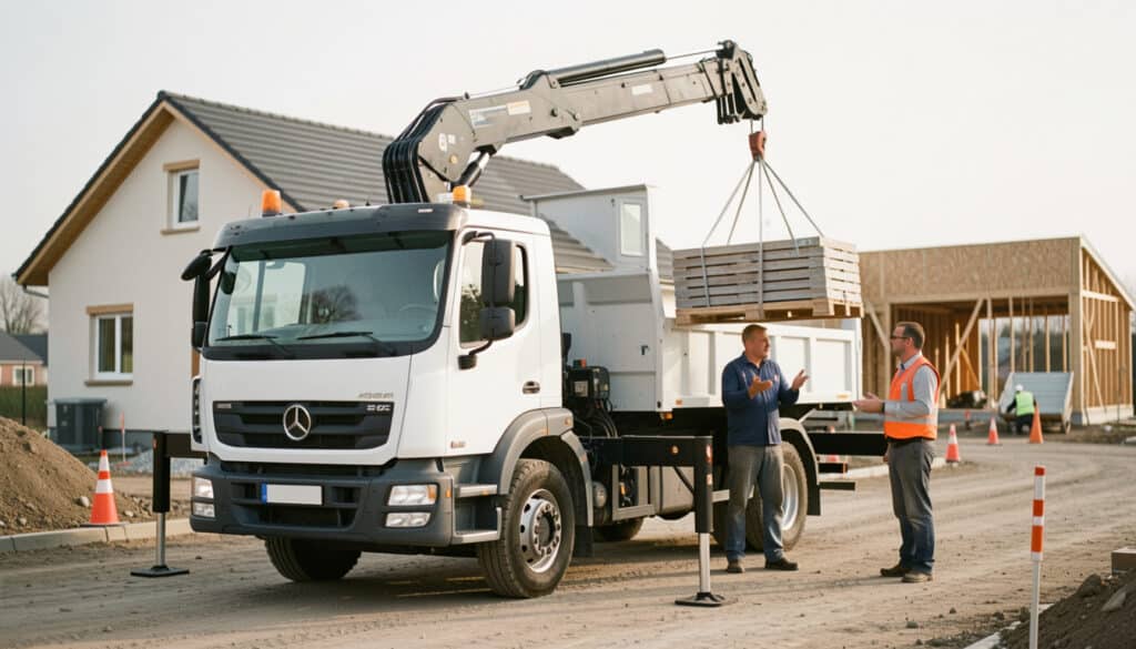 Location d’un camion grue 3,5 t selon votre chantier