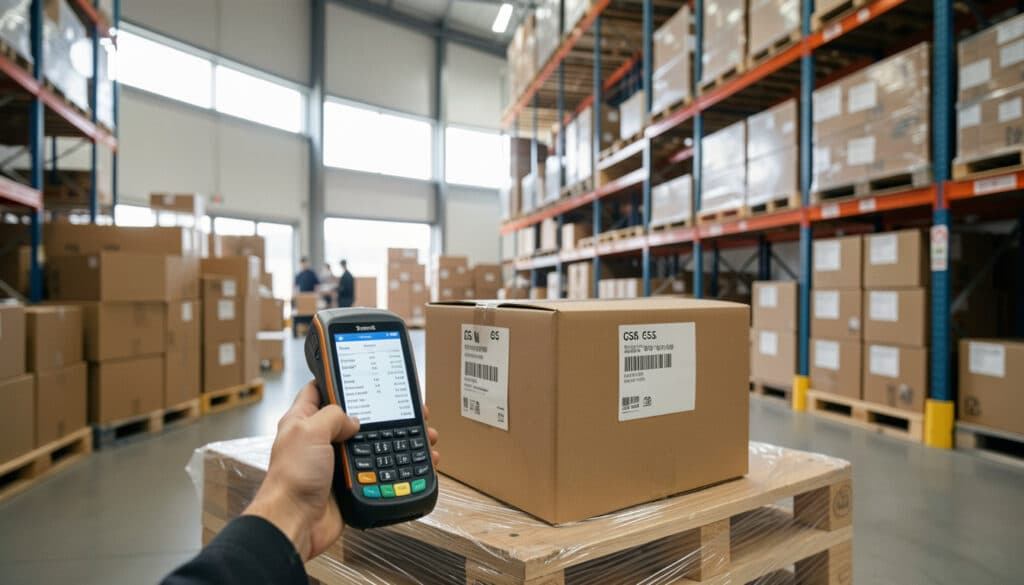 Terminal code-barres en supply chain et traçabilité